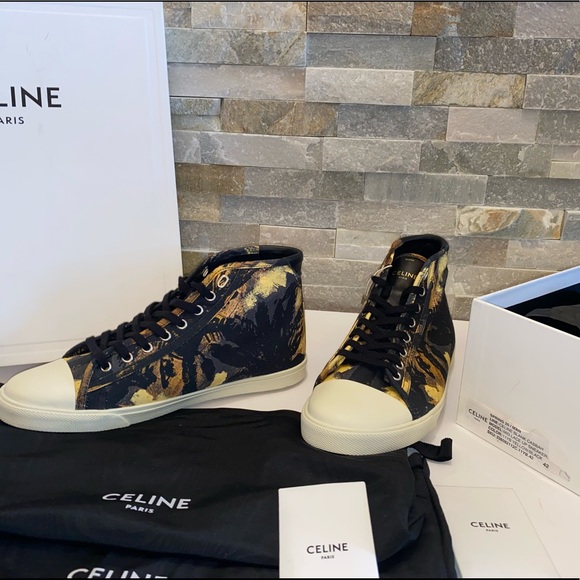 CELINE Menās High Top Sneakers - Picture 2 of 10